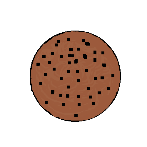 a pixel are image of a cookie